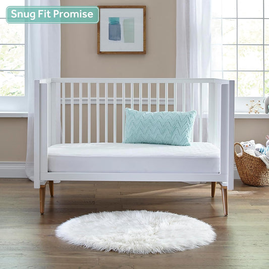 New Sealy Baby Infant & Toddler Butterfly Crib Mattress (White Stripe) - Kidsy