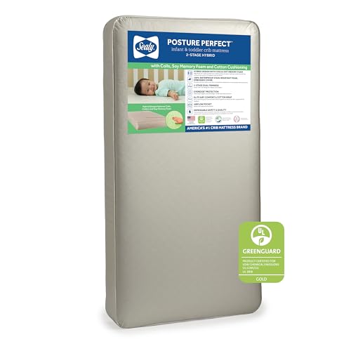 New Sealy Baby Posture Perfect Breathable Crib & Toddler Mattress, 52 x 28 Inches - Kidsy