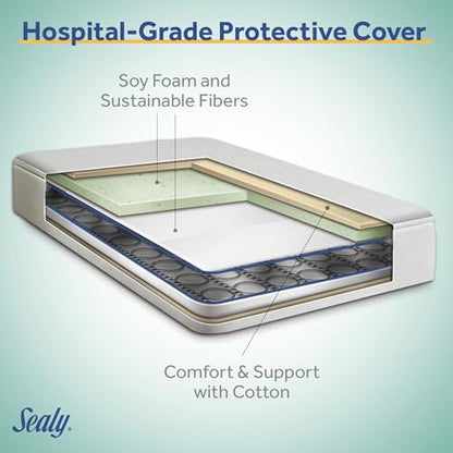 New Sealy Baby Posture Perfect Breathable Crib & Toddler Mattress, 52 x 28 Inches - Kidsy
