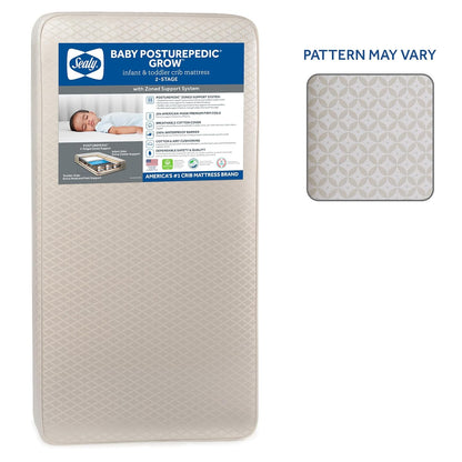 New Sealy Baby Posturepedic Grow Breathable 2 Stage Waterproof Crib Mattress (52"X28") - Kidsy