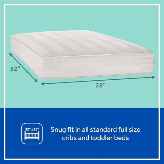 New Sealy Baby Soybean 2 Stage Crib Mattress plus Toddler Bed Fit (52X28") - Kidsy