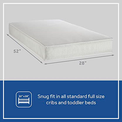 New Sealy Cozy Cool 2 - Stage Dual Firmness Waterproof Baby Crib Mattress & Toddler Bed Mattress - Kidsy