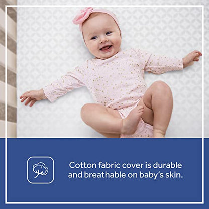 New Sealy Cozy Cool 2 - Stage Dual Firmness Waterproof Baby Crib Mattress & Toddler Bed Mattress - Kidsy