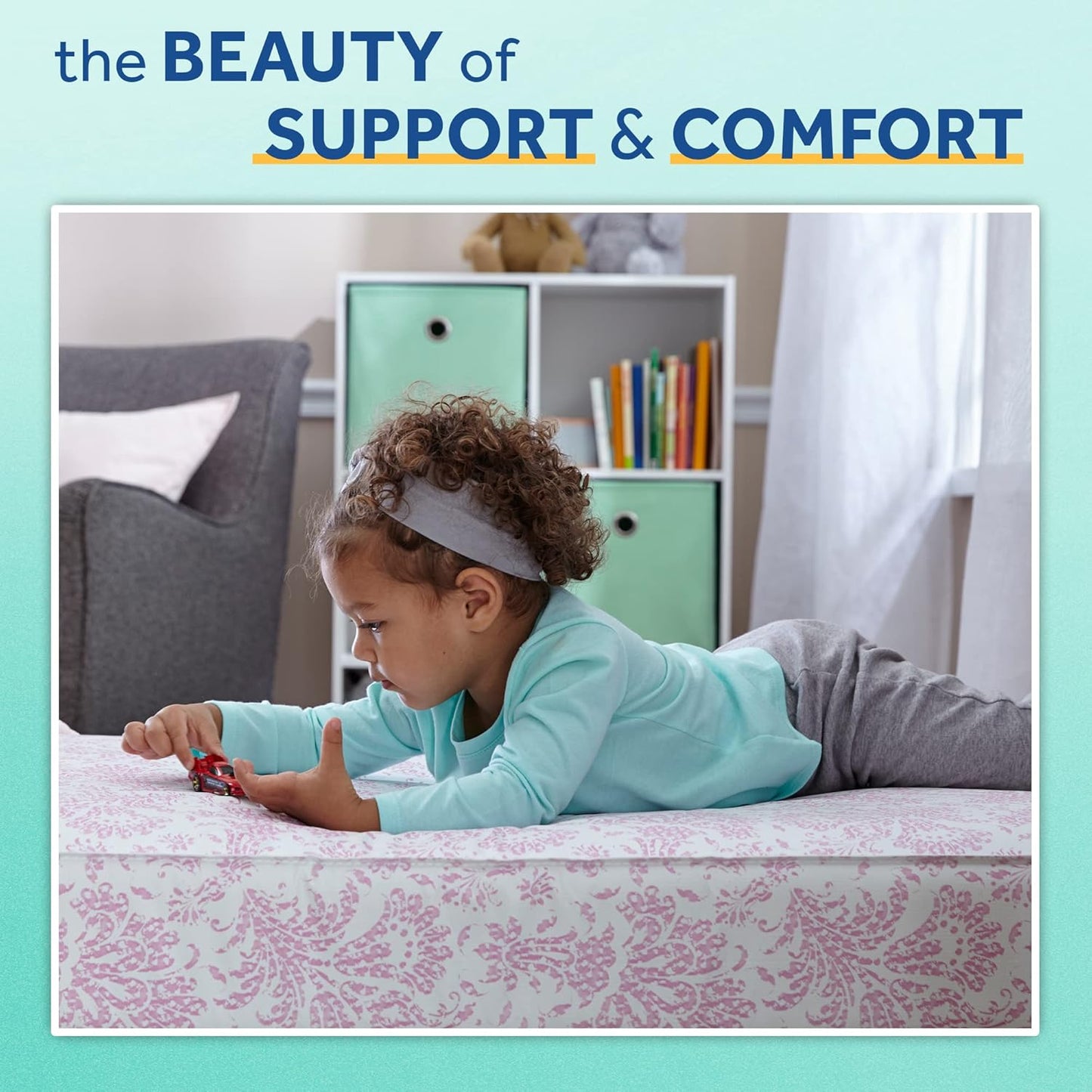 New Sealy Ortho Rest Waterproof Baby Crib Mattress and Toddler Bed Mattress (Pink) - Kidsy