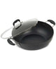New Sedona Kitchen 12.5" Hard - Anodized Nonstick Wok with Lid (Black) - Kidsy