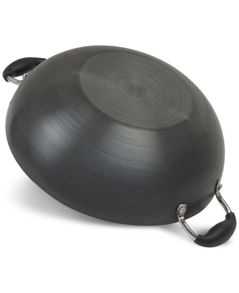 New Sedona Kitchen 12.5" Hard - Anodized Nonstick Wok with Lid (Black) - Kidsy