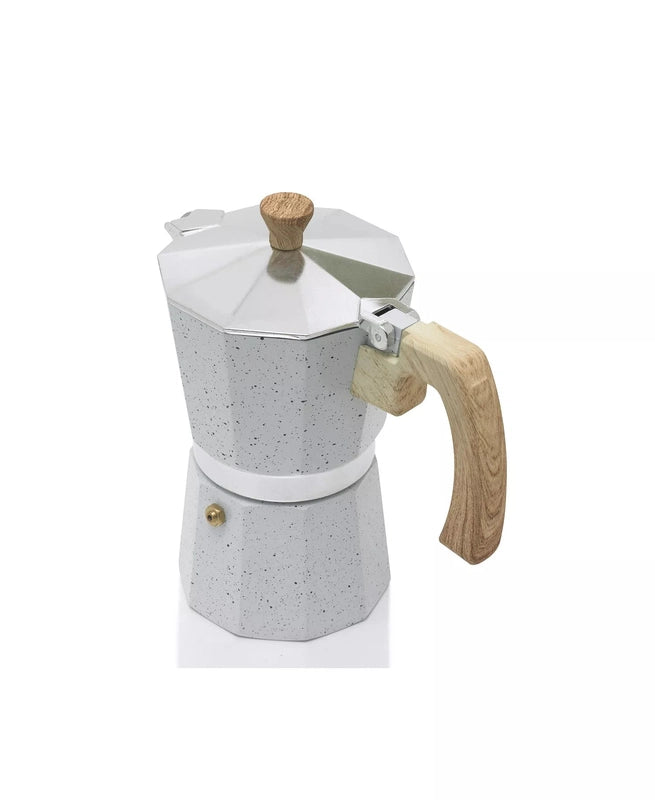 New Sedona Kitchen Aluminum 6 Cup Espresso Maker (White) - Kidsy