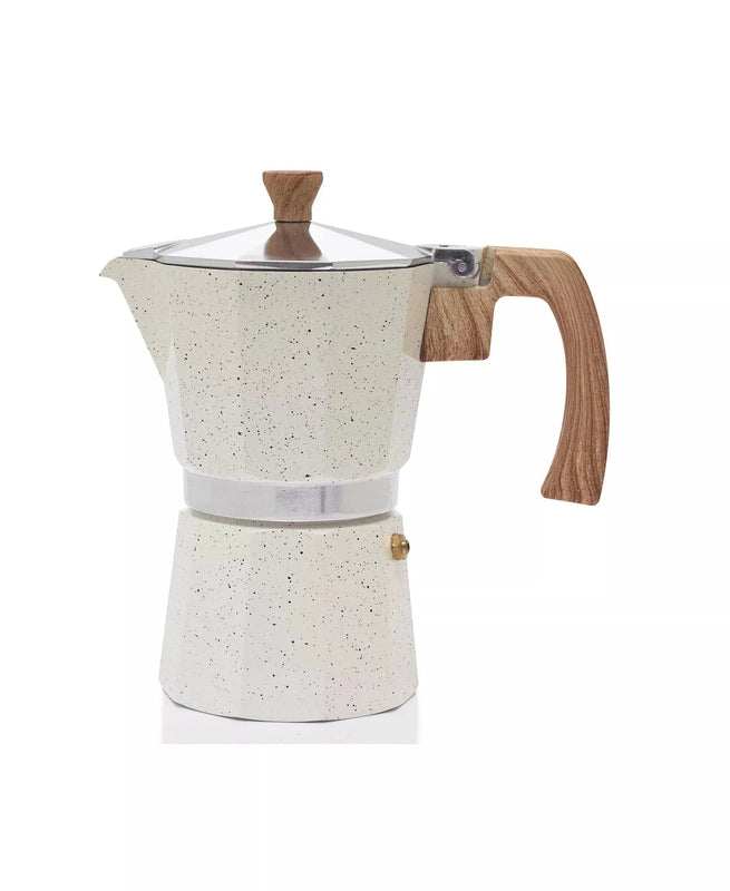 New Sedona Kitchen Aluminum 6 Cup Espresso Maker (White) - Kidsy