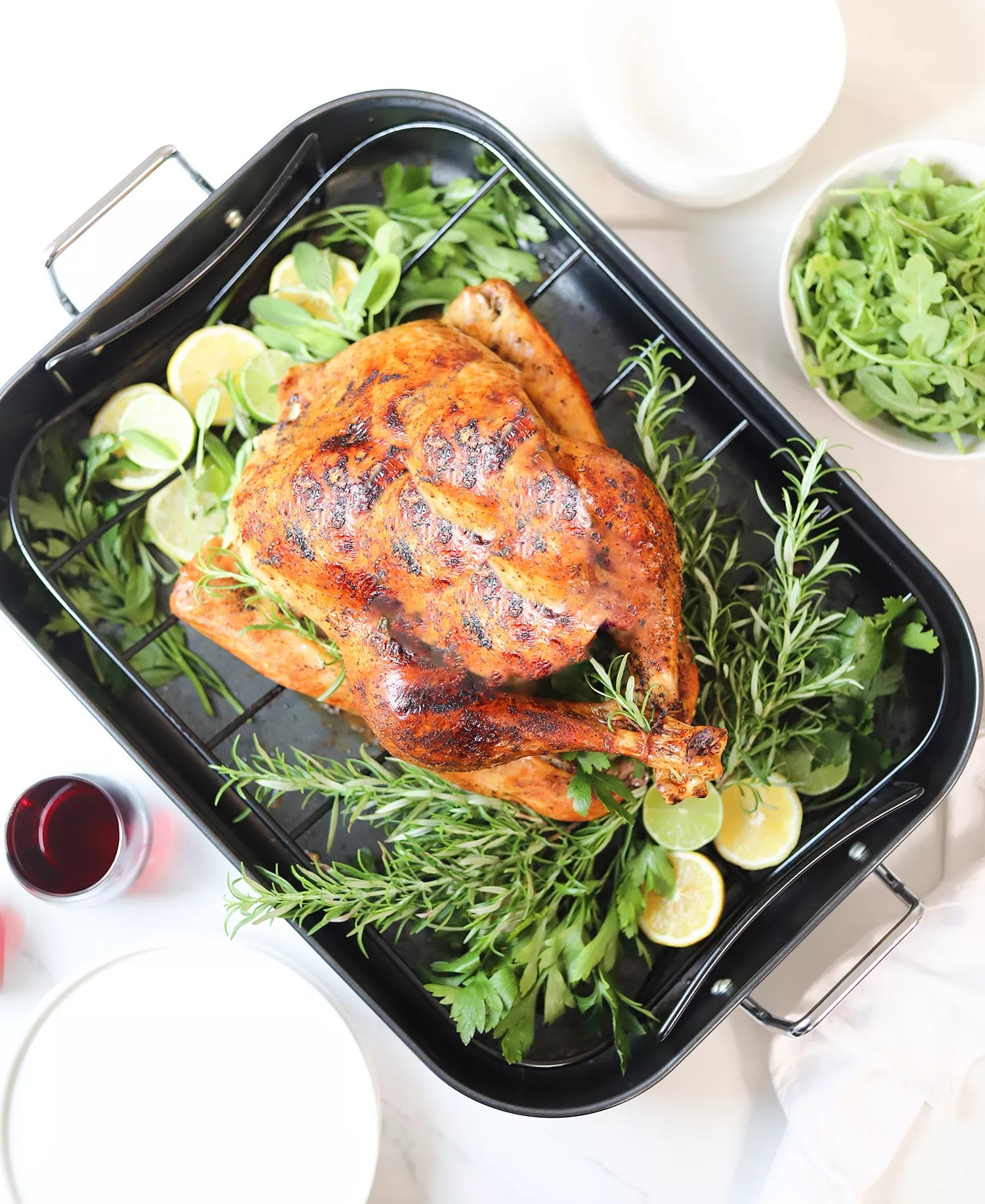 New Sedona Kitchen Carbon Steel Nonstick 21" Extra - Large Roaster with Rack - Kidsy