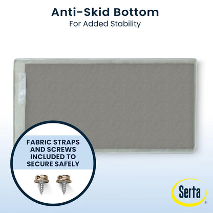 New Serta Foam Contoured Changing Pad with Waterproof Cover (White) - Kidsy