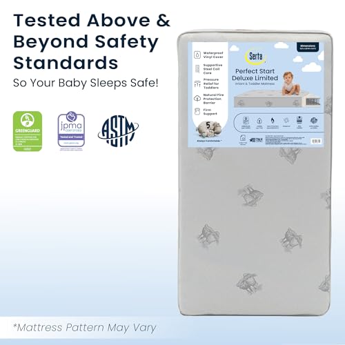 New Serta Perfect Start Deluxe Limited Dual - Sided Crib & Toddler Mattress - Kidsy