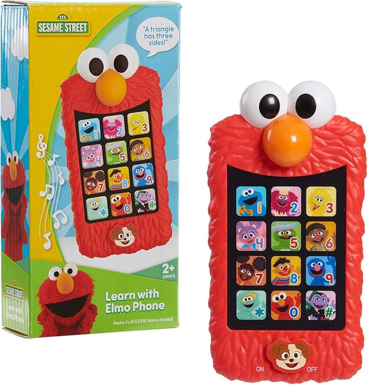 New Sesame Street Learn with Elmo Pretend Play Phone Toy - Kidsy