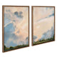New (Set of 2) 23" X 33" Sylvie Clouds Framed Canvas Set by Mary Sparrow Gold: Modern Wall Art, Nursery Decor - Kidsy