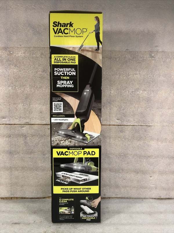 New Shark VACMOP Cordless Hard Floor Vacuum Mop with Disposable VACMOP Pad (VM250)