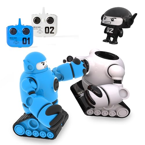 New Sharper Image Mecha Rivals RC Battle Robots (Blue/White) - Kidsy