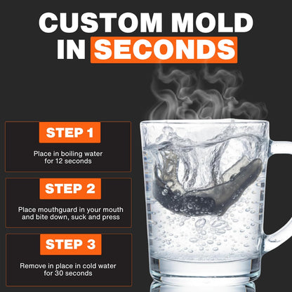 New Shock Doctor Custom Fit Mouth Guard Adult Strapless - Kidsy