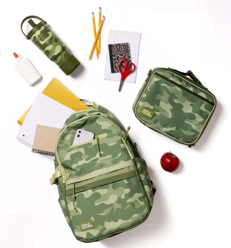 New Simple Modern Ellis Backpack for School Medium 20L (Hopscotch Checkmate) - Kidsy