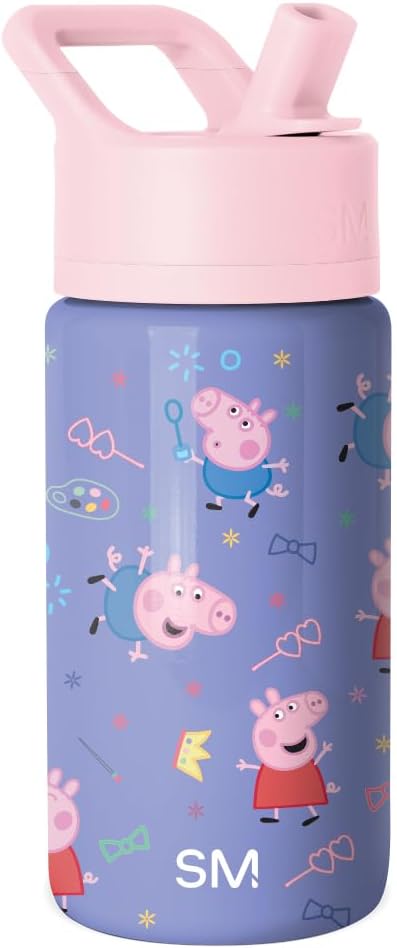 New Simple Modern Kids Summit Water Bottle 14oz (Peppa Pig Bubbles) - Kidsy