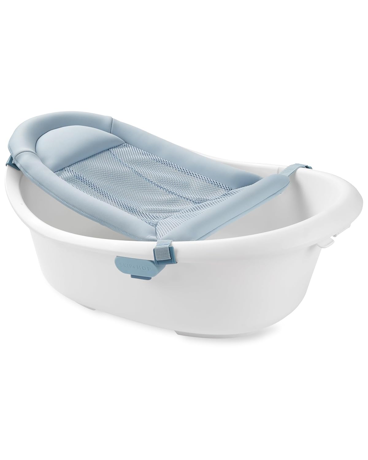 New Skip Hop Baby Bath Tub 4-in-1 Grow with Baby Infant to Toddler Bathtub (Wave Tub)