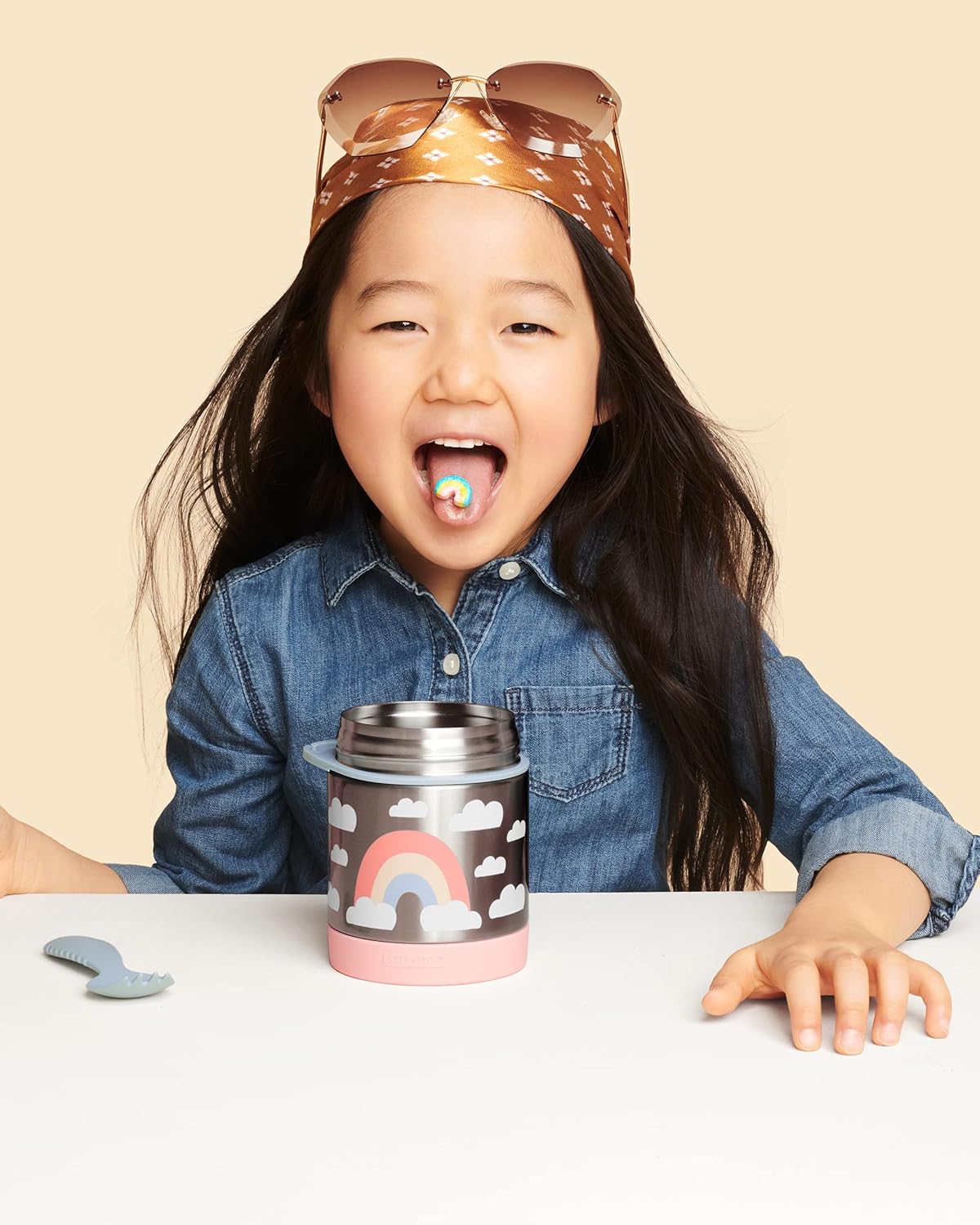 New Skip Hop Insulated Baby Food Jar, Sparks (Rainbow) - Kidsy