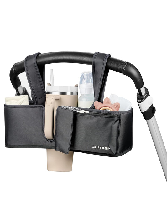 New Skip Hop Ultimate Stroller Organizer Universal Fit with Adjustable Straps (Black) - Kidsy