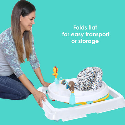 New Smart Steps Trend Activity Walker (Zoo - ometry White) - Kidsy