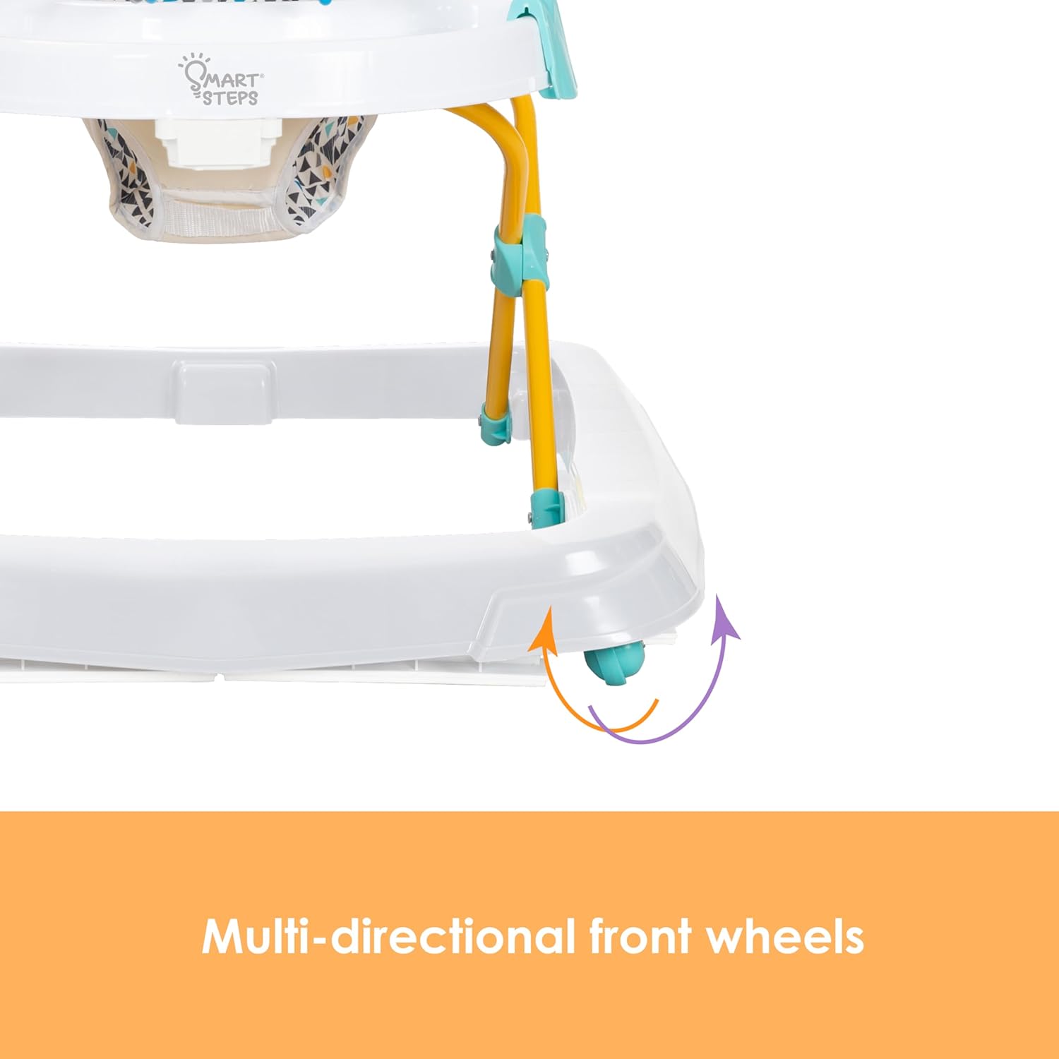 New Smart Steps Trend Activity Walker (Zoo - ometry White) - Kidsy