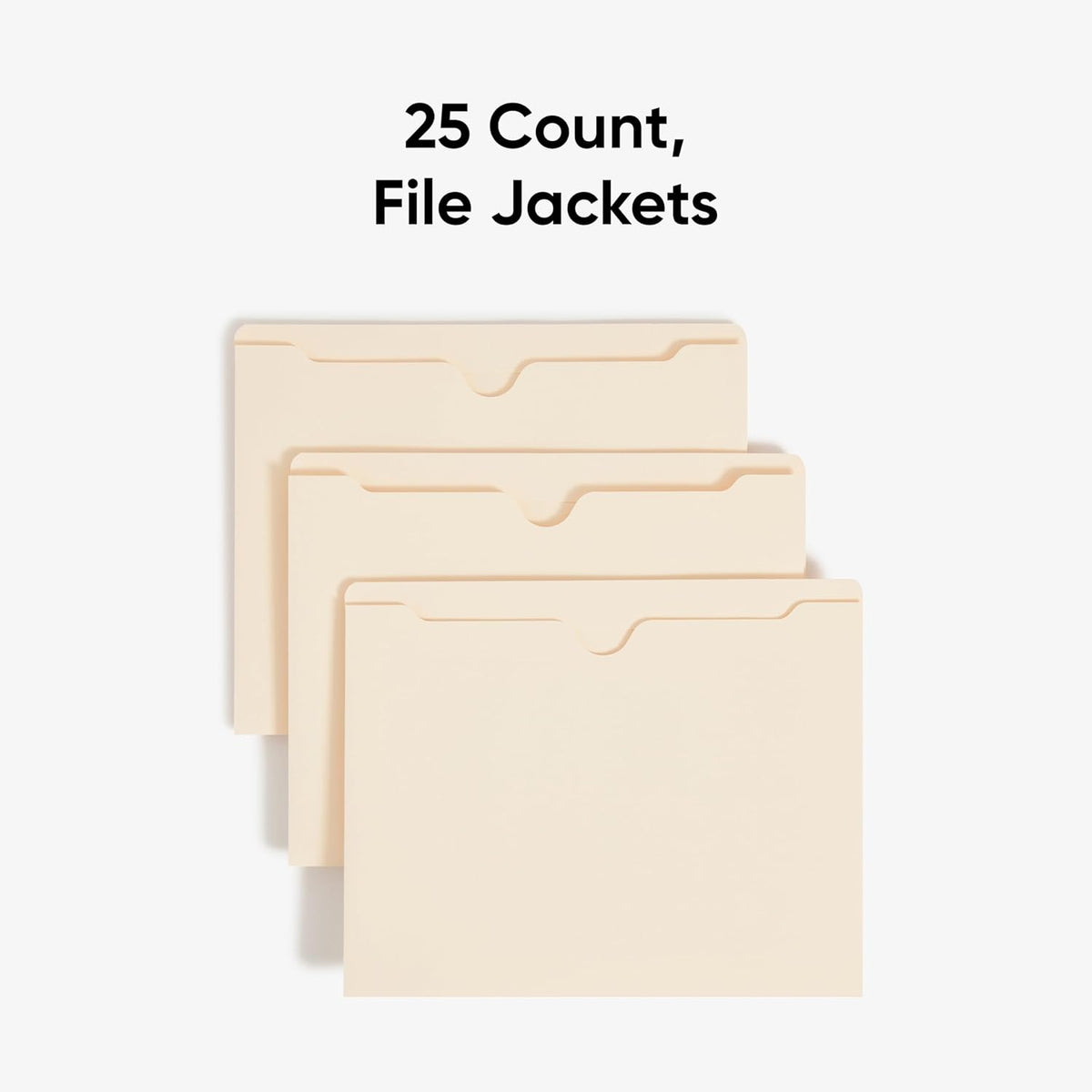 New Smead File Jackets, 25 Count, Manila, Reinforced Straight-Cut Tabs, 1" Expansion, Letter Size - Kidsy