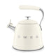 New SMEG Retro Stovetop Whistling Kettle – 2.4Q (Cream) - Kidsy