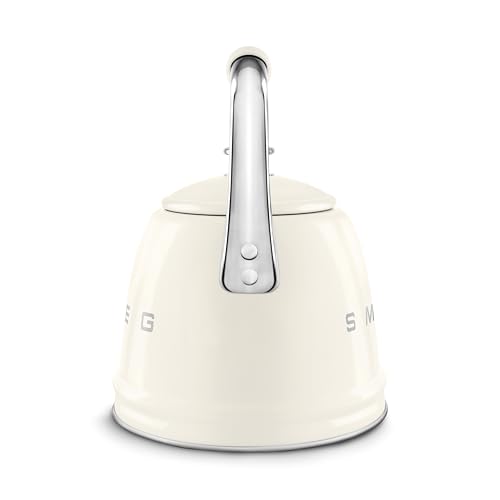 New SMEG Retro Stovetop Whistling Kettle – 2.4Q (Cream) - Kidsy