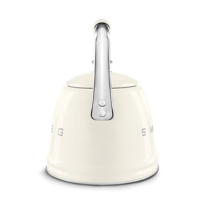 New SMEG Retro Stovetop Whistling Kettle – 2.4Q (Cream) - Kidsy