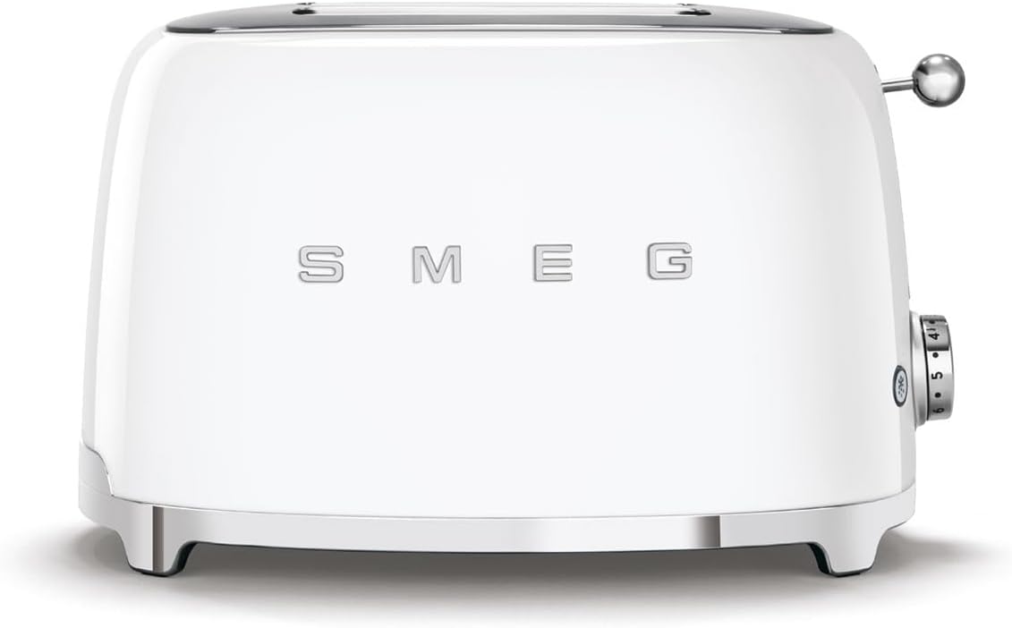 New SMEG TSF01WHUS 2 - Slice Toaster (White) - Kidsy