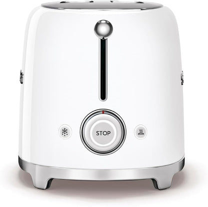 New SMEG TSF01WHUS 2 - Slice Toaster (White) - Kidsy