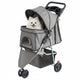 New Smug 3 Wheels Pet Stroller (Grey) - Kidsy