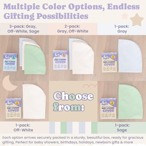 New Snugglekid Waterproof Baby Lounger Cover Organic Cotton (Off - White) - Kidsy