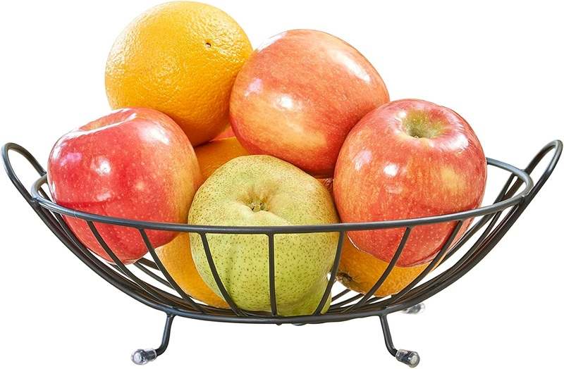 New Spectrum Yumi Arched Fruit Bowl Server (Black) - Kidsy