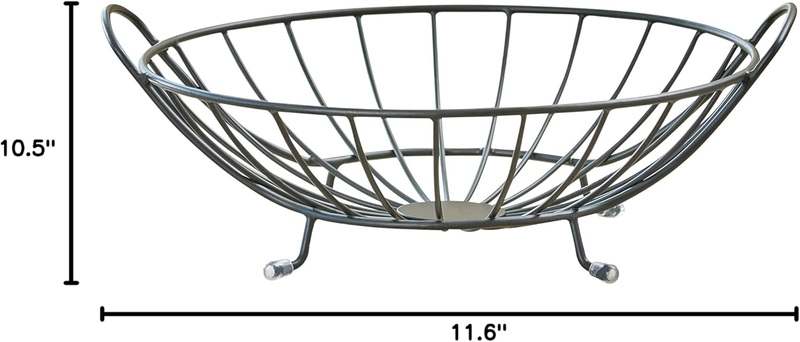 New Spectrum Yumi Arched Fruit Bowl Server (Black) - Kidsy