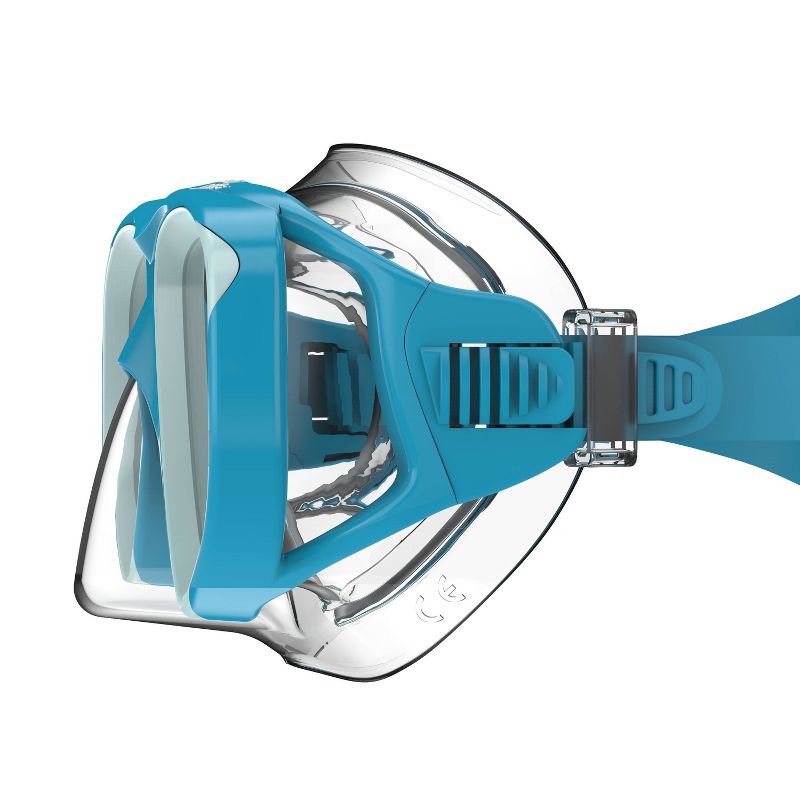 New Speedo Jr Kids' Mask Snorkel and Fin Set (Turquoise/Gray - L/XL) - Kidsy