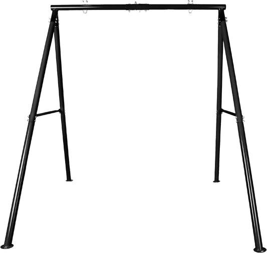 New Squirrel Products Heavy - Duty Metal Swing Set Frame (Black) - Kidsy