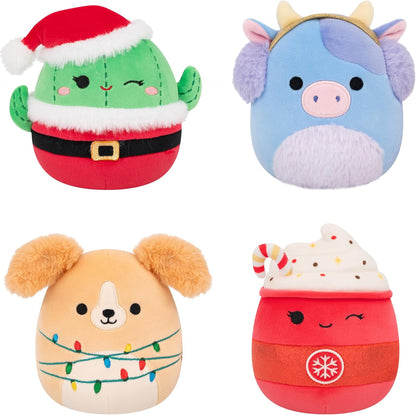New Squishmallows Holiday Plush 4 - Pack (Little) - Kidsy