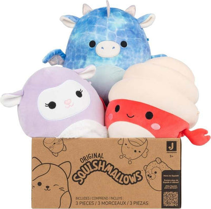 New Squishmallows Original Mystery 3 - Pack 8" Official Jazwares Plush (Medium - Sized) - Kidsy