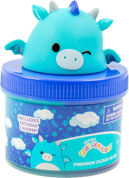New Squishmallows Tatiana the Dragon 8 oz Blue Raspberry Cloud Slime - Kidsy