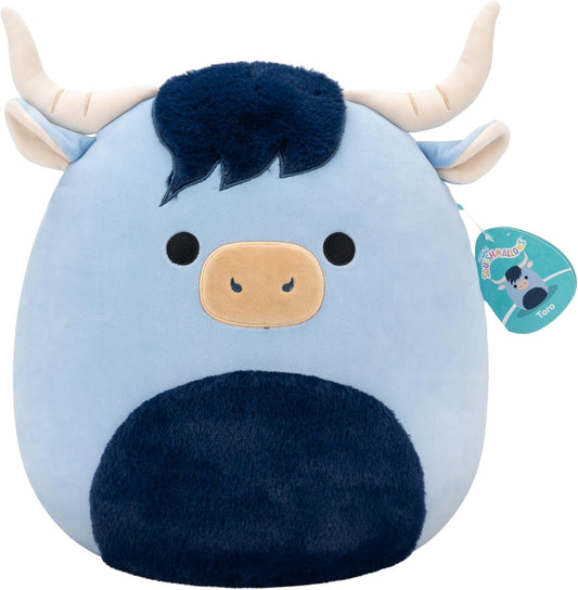 New Squishmallows Toro the Blue Highland Cow 14 - Inch Plush - Kidsy