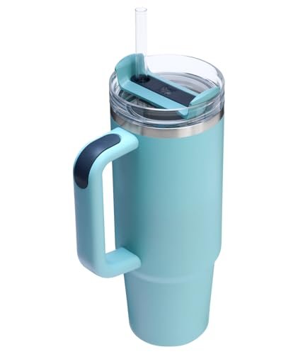New STANLEY Quencher H2.0 Tumbler with Handle and Straw 30 oz, Agave - Kidsy