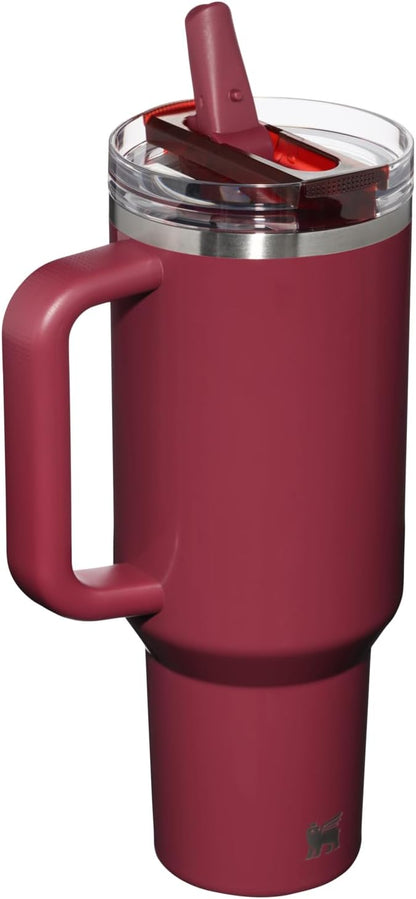 New Stanley Quencher ProTour Flip Straw Tumbler 40oz (Cranberry Gloss) - Kidsy