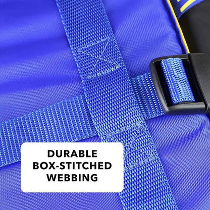 New Stohlquist FIT Adult Life Jacket, US Coast Guard Approved Type III Life Vest, PFD for Men and Women (Blue) - Kidsy