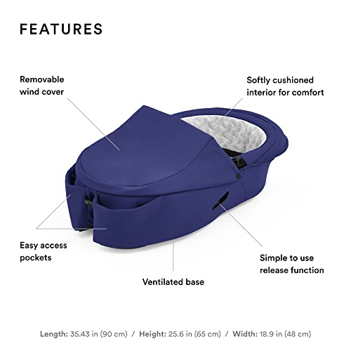 New Stokke Xplory X Carry Cot (Royal Blue - Detachable Cot) - Kidsy