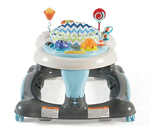 New Storkcraft 3 - in - 1 Activity Walker and Rocker (Blue/Gray) - Kidsy