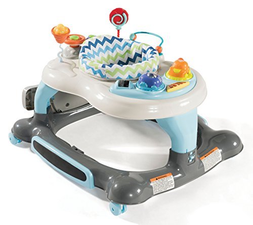 New Storkcraft 3 - in - 1 Activity Walker and Rocker (Blue/Gray) - Kidsy