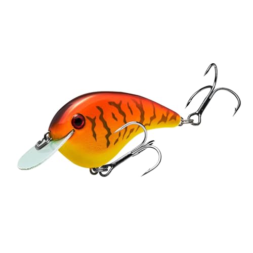 New Strike King (HCCMJ - 341) Chick Magnet Jr. Crankbait Fishing Lure, Color 341 - Spring Craw, 1/4 oz, Dives 4 - 6 Feet, Premium Hooks - Kidsy